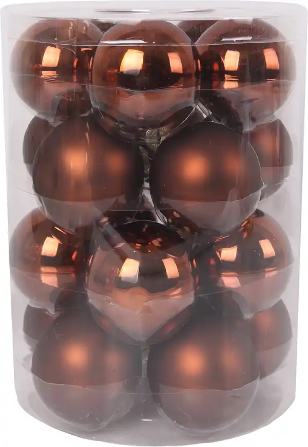 Bild 1 von TrendLine Weihnachtskugeln aus Glas Ø 6 cm espresso 20 Stück
