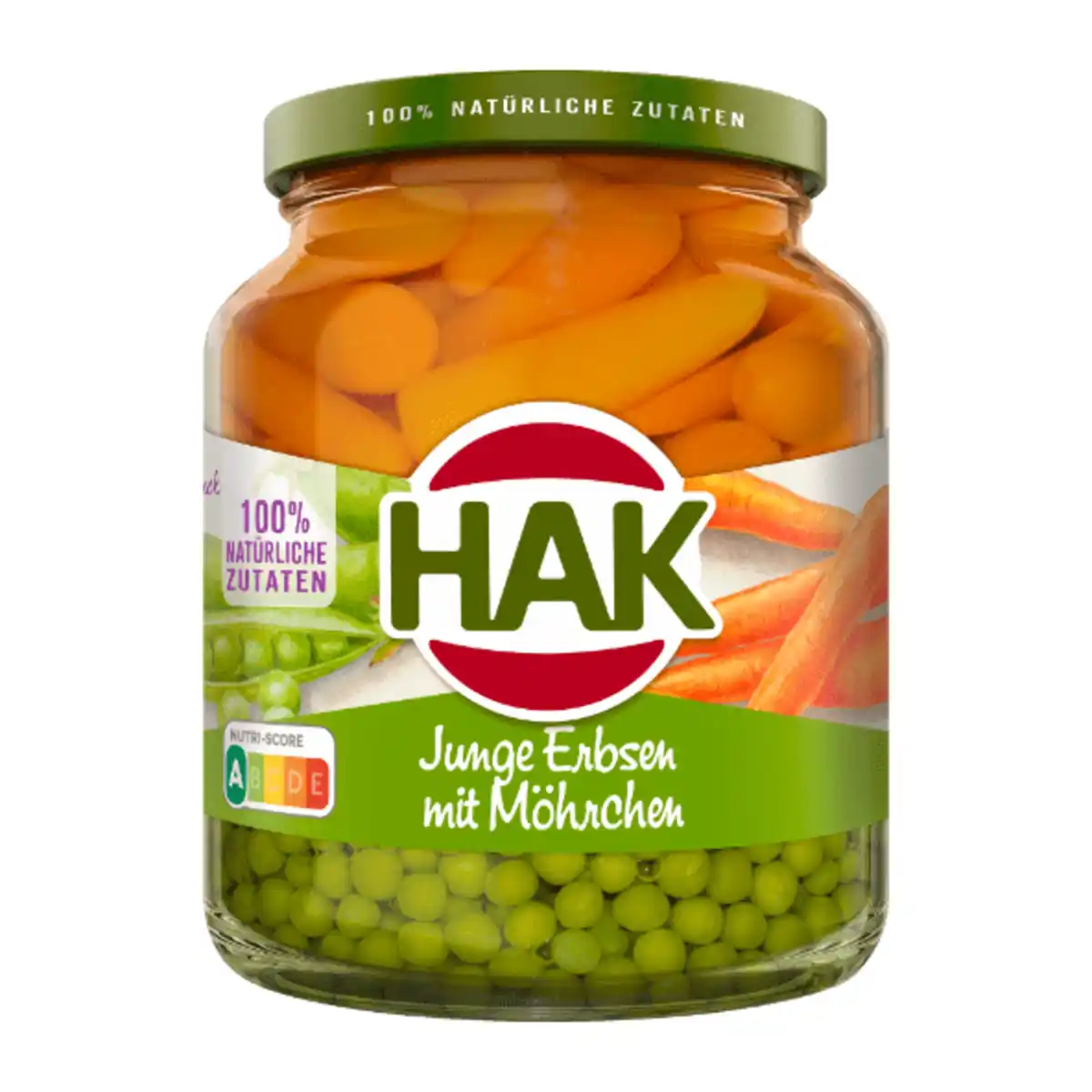 Bild 1 von HAK Junge Erbsen mit Möhrchen 350g