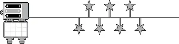 Bild 2 von IDEENWELT LED-Cluster-Lichterkette Sterne