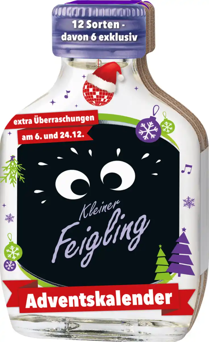 Bild 1 von Kleiner Feigling Adventskalender 2025 (24x 0,02l), 480 ml