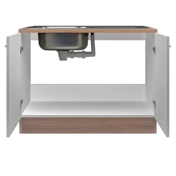 Bild 2 von Flex-Well Spülenunterschrank »Samoa«, Sonoma Eichefarben / weiß