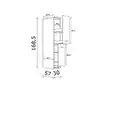 Bild 2 von Flex-Well Demi-Apothekerschrank »Samoa«, weiß matt, Spanplatte melaminbeschichtet