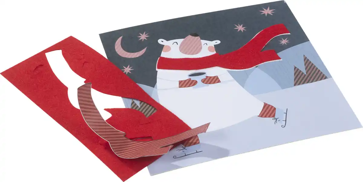 Bild 3 von IDEENWELT Bastelset Filzbilder Wintertiere