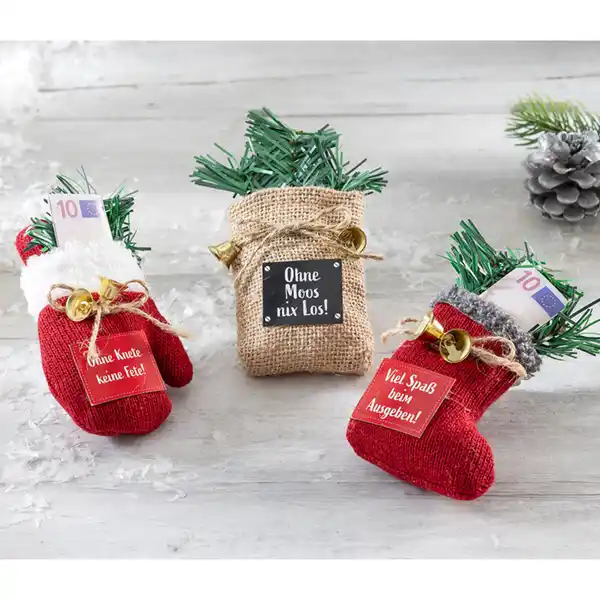 Bild 1 von Bella Casa Weihnachts-Söckchen oder Jute-Geschenksäckchen