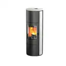 Bild 1 von THERMIA Kaminofen »Cumulus Omega XL«, schwarz, Stahl / Kalkstein, 7 kW