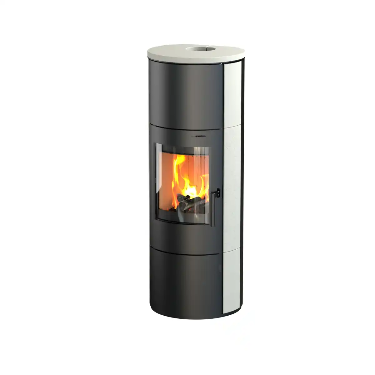 Bild 1 von THERMIA Kaminofen »Cumulus Omega XL«, schwarz, Stahl / Kalkstein, 7 kW