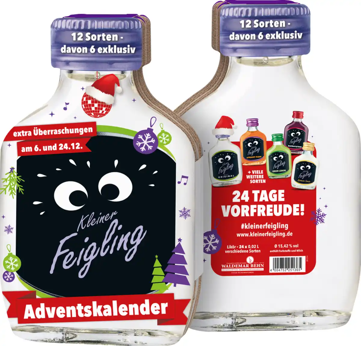 Bild 2 von Kleiner Feigling Adventskalender 2025 (24x 0,02l), 480 ml