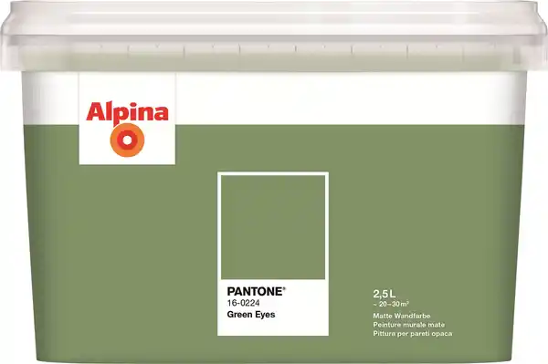 Bild 1 von Alpina Wandfarbe Pantone matt green eyes 2,5 L