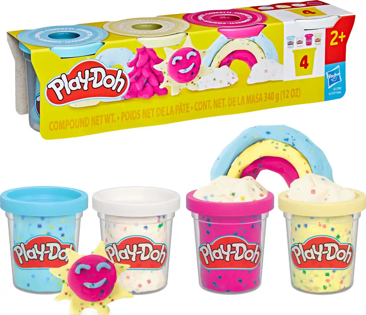 Bild 3 von Play-Doh 4er-Pack Konfettiknete, 340 g