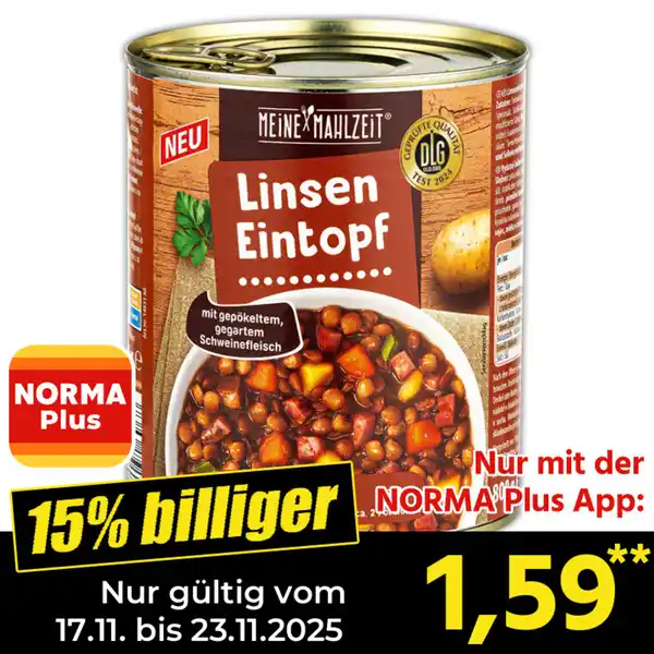 Bild 1 von Meine Mahlzeit Linsen Eintopf