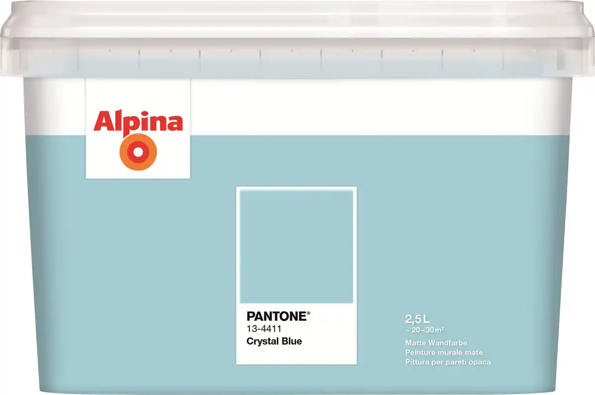 Bild 1 von Alpina Wandfarbe Pantone matt crystal blue 2,5 L