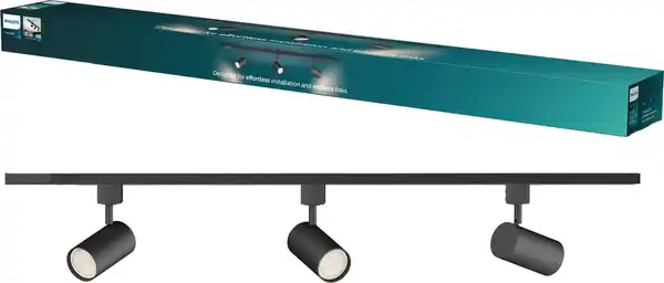 Bild 1 von Philips Deckenstrahler 3er Spot Zilo Easy Link schwarz