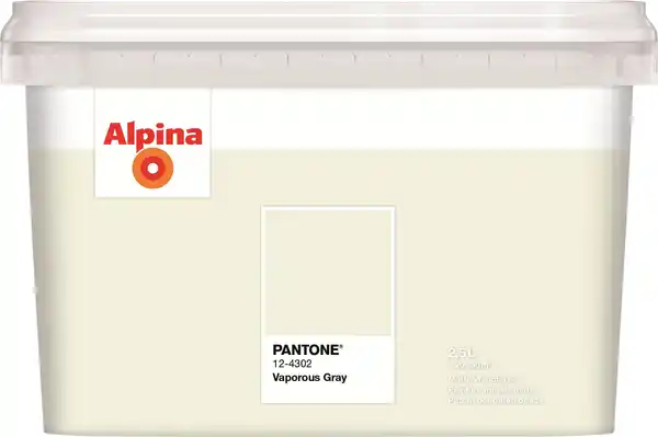 Bild 1 von Alpina Wandfarbe Pantone matt vaporous gray 2,5 L