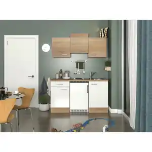 Flex-Well Singleküche »Samoa«, mit E-Geräten, Gesamtbreite: 150,5 cm