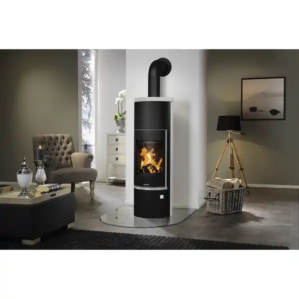 Bild 2 von JUSTUS Kaminofen »Faro Aqua 2.0«, schwarz/grau, Kalkstein, 8,5 kW, wasserführend