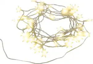 IDEENWELT LED-Lichterkette Sterne 40 LEDs