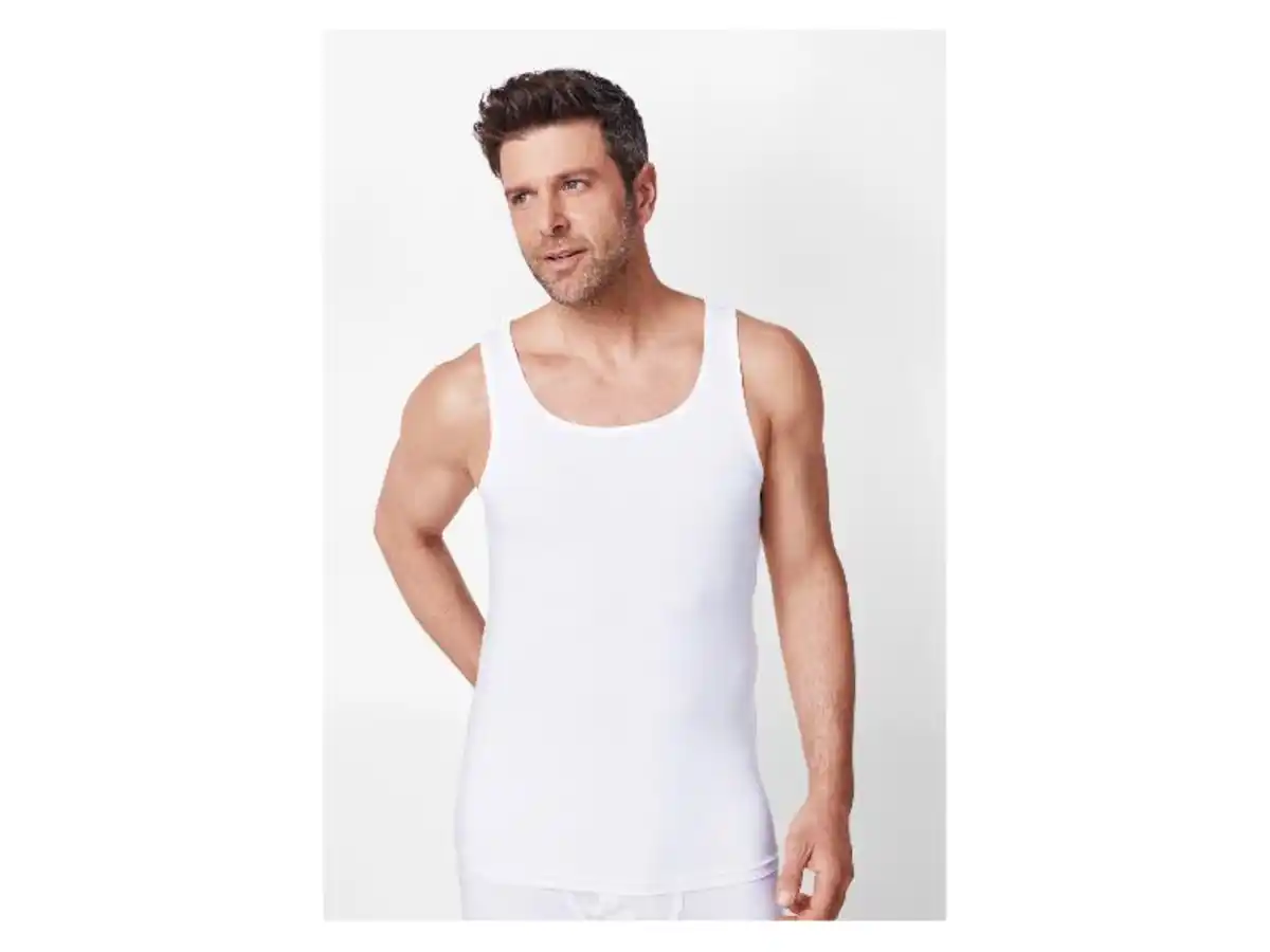 Bild 3 von esmara Men Herren Feinripp-Achselhemden, 2 Stück