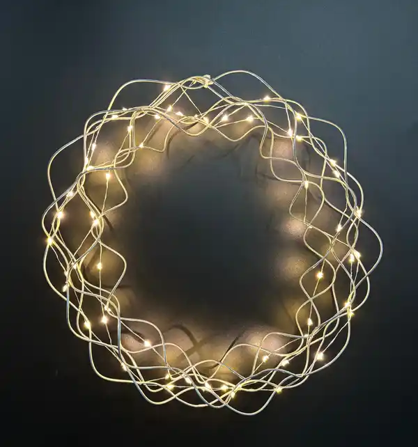 Bild 1 von TrendLine LED Lichterkranz Ø 30 cm silber warmweiß