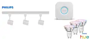 Philips LED Leuchten 3er Spot Zilo Easy Link + Smart-Home weiß 100 cm warmweiß-kaltweiß RGB