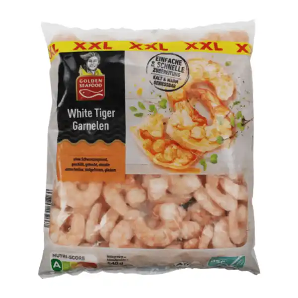 Bild 1 von GOLDEN SEAFOOD White-Tiger-Garnelen XXL 540g