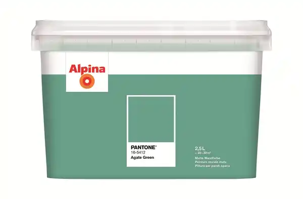 Bild 1 von Alpina Wandfarbe Pantone matt agate green 2,5 L