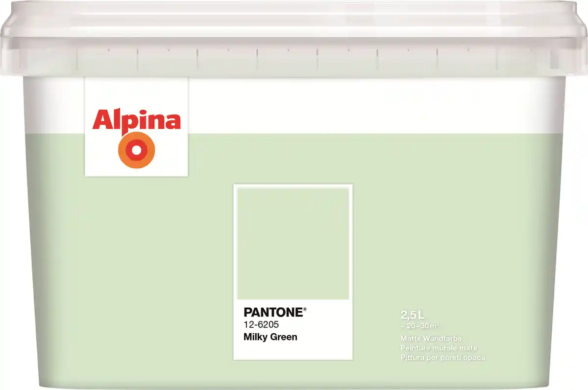 Bild 1 von Alpina Wandfarbe Pantone matt milky green 2,5 L