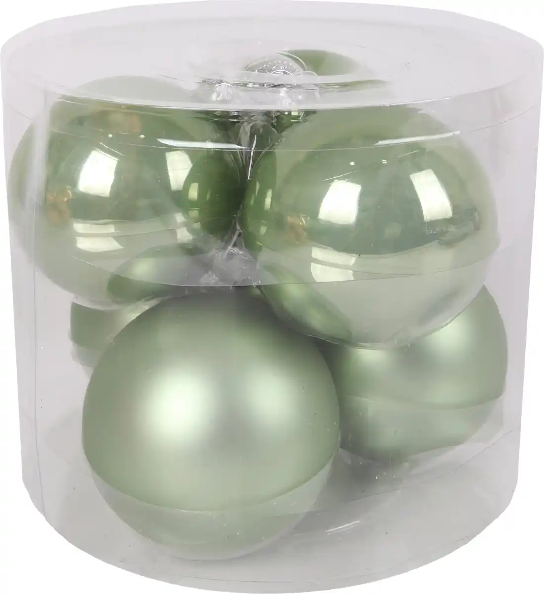 Bild 1 von TrendLine Weihnachtskugeln aus Glas Ø 8 cm light green 6 Stück