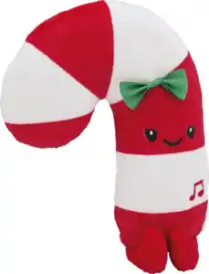 IDEENWELT Weihnachtsplüsch Zuckerstange mit Sound