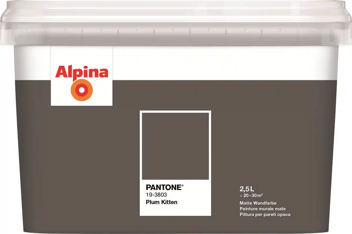 Bild 1 von Alpina Wandfarbe Pantone matt plum kitten 2,5 L