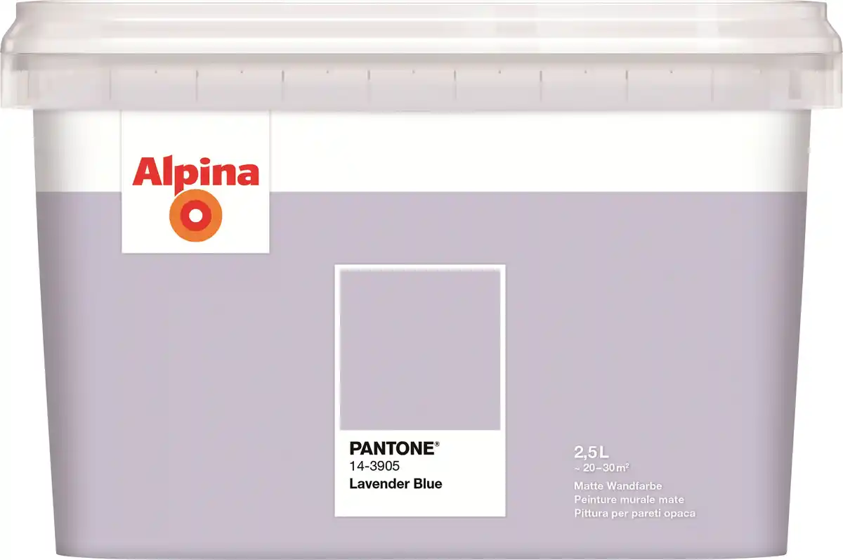 Bild 1 von Alpina Wandfarbe Pantone matt lavender blue 2,5 L