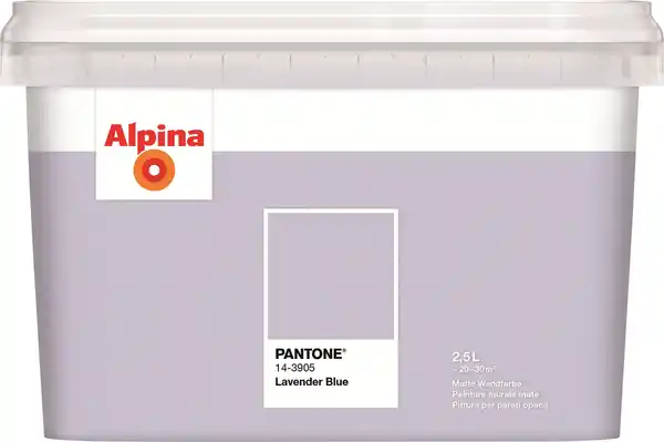 Bild 1 von Alpina Wandfarbe Pantone matt lavender blue 2,5 L