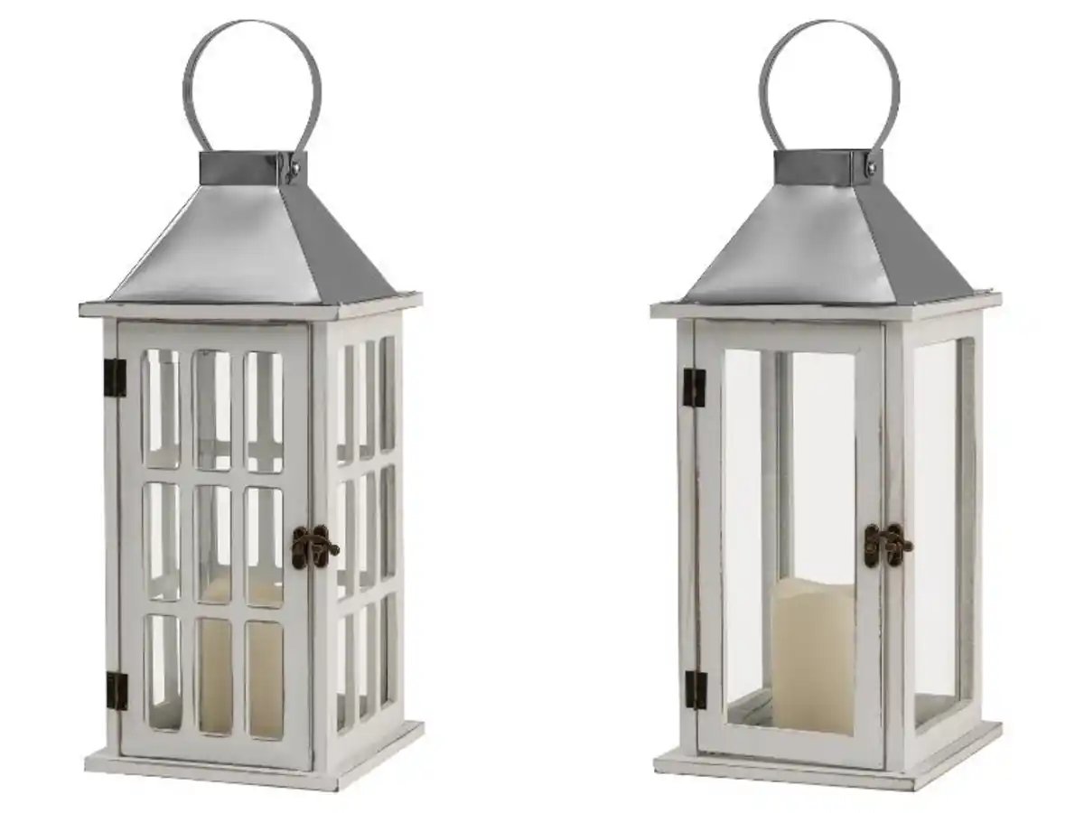 Bild 1 von LIVARNO® Laterne Holz, Metall LED