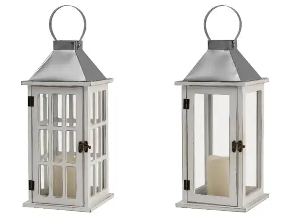 Bild 1 von LIVARNO® Laterne Holz, Metall LED