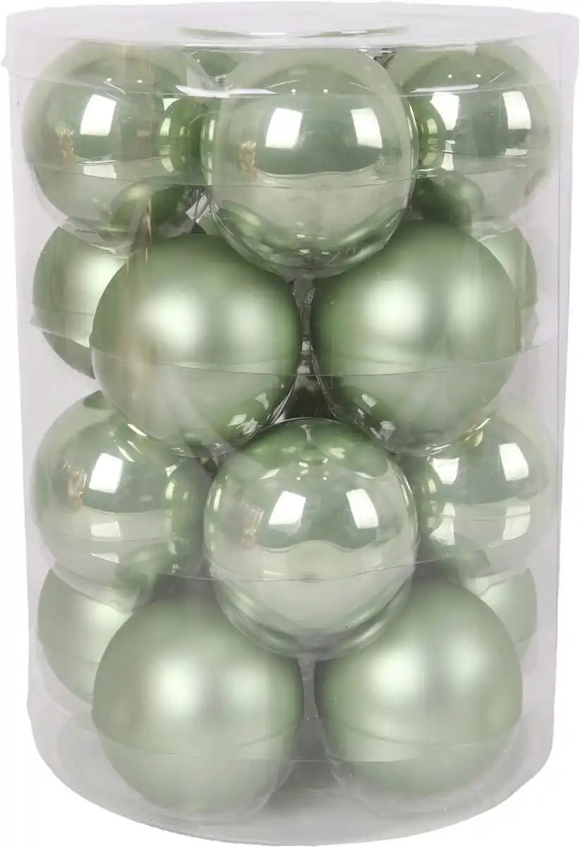 Bild 1 von TrendLine Weihnachtskugeln aus Glas Ø 6 cm light green 20 Stück