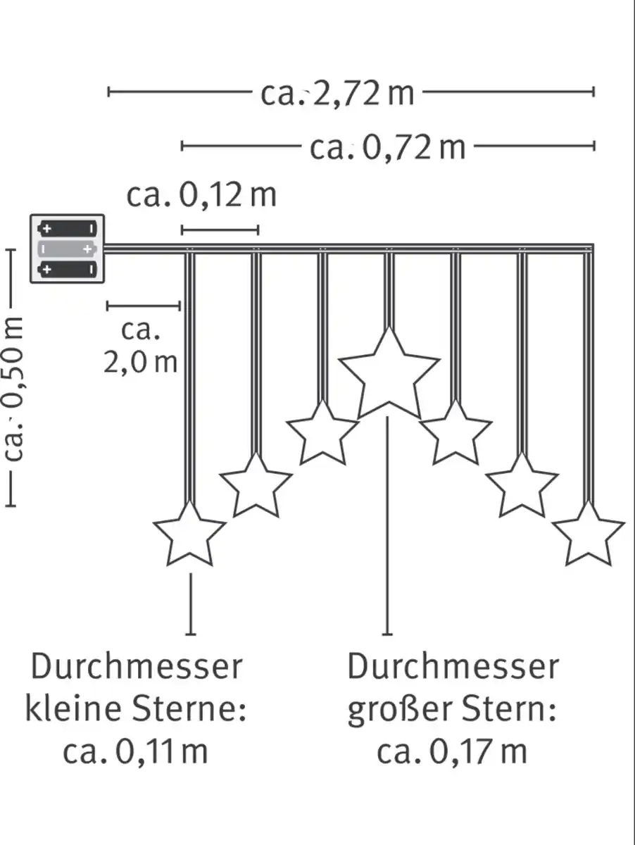 Bild 2 von IDEENWELT LED-Sternenvorhang