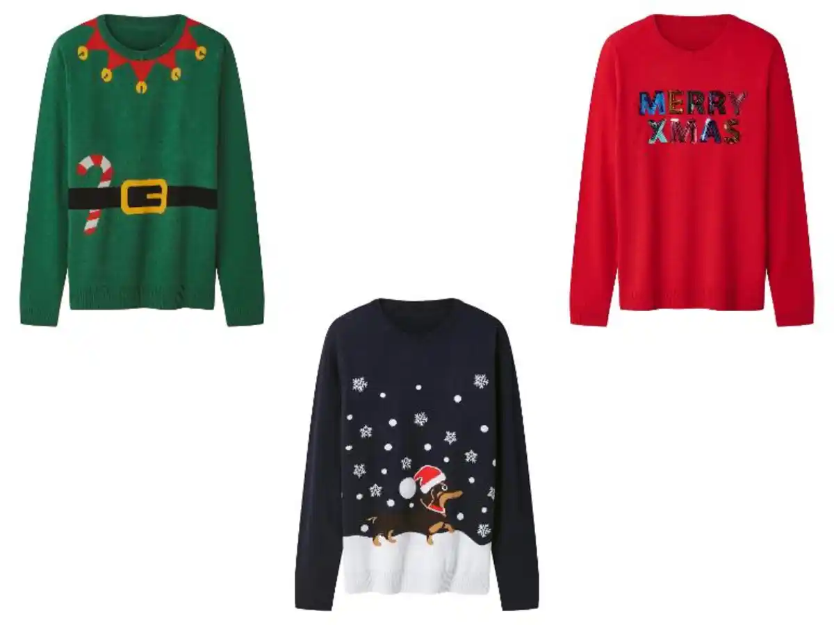 Bild 1 von esmara® Damen Weihnachtspullover mit LED-Effekt / Weihnachtspullover mit Musik / Weihnachtspullover