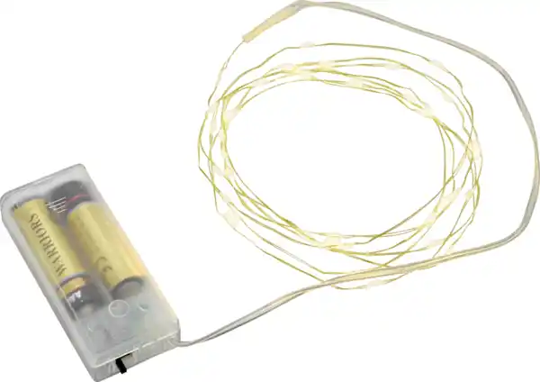 Bild 1 von IDEENWELT LED-Microdrahtlichterkette gold