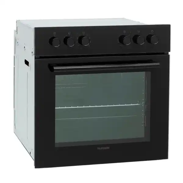 Bild 1 von TELEFUNKEN Einbau-Herd-Set »ECHS65A-B2«, 65 Liter, Backofen mit Glaskeramik-Kochfeld, 10 Betriebsarten, schwarz