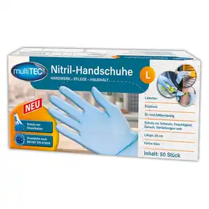 Multitec Puderfreie Nitril-Handschuhe 50er