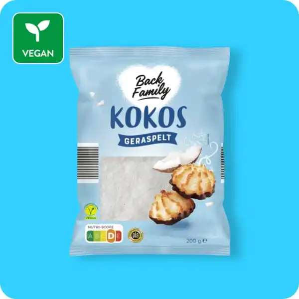 Bild 1 von BACK FAMILY Kokos, geraspelt