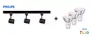 Bild 1 von Philips LED Leuchten 3er Spot Zilo Easy Link schwarz 100 cm warmweiß-kaltweiß RGB