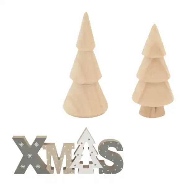 Bild 1 von HOME CREATION Holz-Weihnachtsdeko