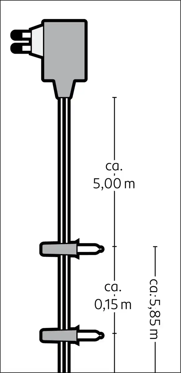 Bild 2 von IDEENWELT LED-Lichterkette Sterne 40 LEDs