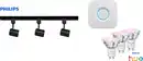 Bild 1 von Philips LED Leuchten 3er Spot Zilo Easy Link + Smart-Home schwarz 100 cm warmweiß-kaltweiß RGB