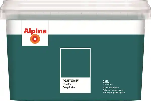 Bild 1 von Alpina Wandfarbe Pantone matt deep lake 2,5 L