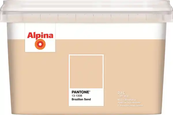 Bild 1 von Alpina Wandfarbe Pantone matt brazilian sand 2,5 L