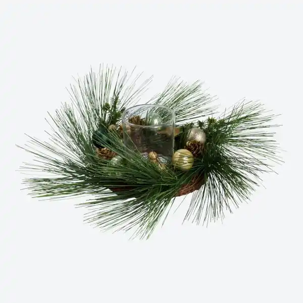 Bild 2 von Weihnachtskranz mit Teelichthalter, Ø ca. 15 cm