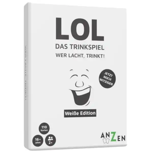 Bild 1 von LOL Das Trinkspiel - Wei&#223;e Edition - Wer lacht, trinkt! - Kartenspiel
