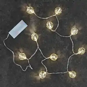 LED-Kugel-Lichterkette, Länge ca. 120 cm