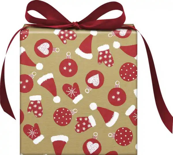 Bild 2 von DEKOWELT Geschenkpapier Schaumflock, 1,5 m